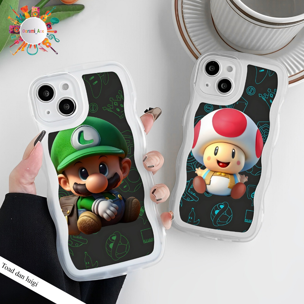 DA4129 CUSTOM CLEAR WAVE SILICONE CASING SOFTCASE สําหรับ A02S A03S A04E A23 A20S A1K A3S A5S A8 A9 