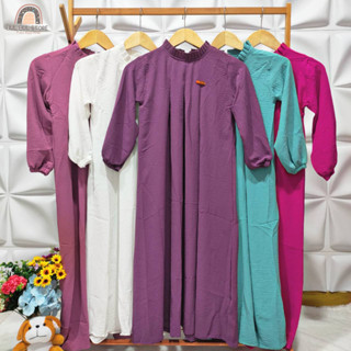 Gamis เสื้อผ้าเด็ก 3-12 ปี ZULFA Tojiro วัสดุ CRINKLE AIRFLOW PREMIUM ชุดเดรสเด็กผู้หญิง มุสลิม ล่าสุด