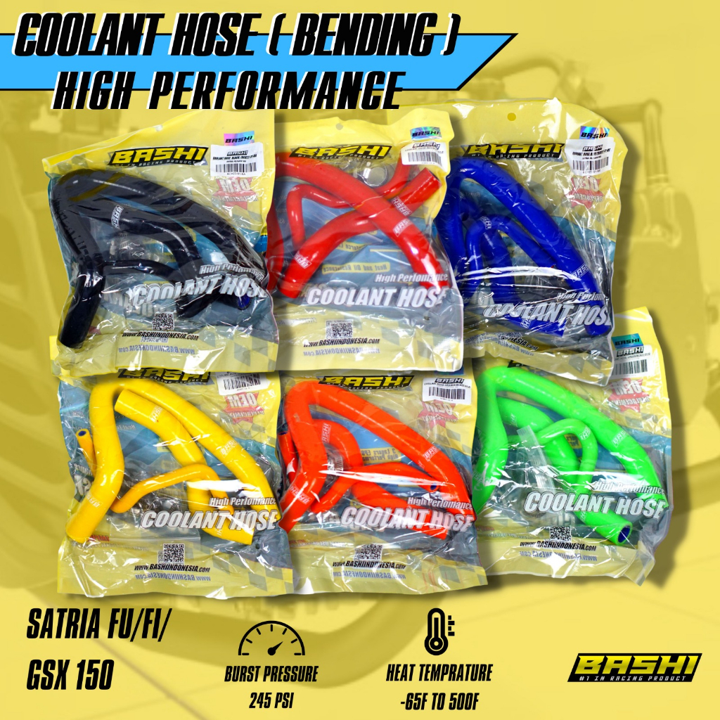 BASHI ท่อไฟเบอร์ชุดหม้อน้ํา SATRIA FU FI GSX 150 Pnp Universal BCH22/S1