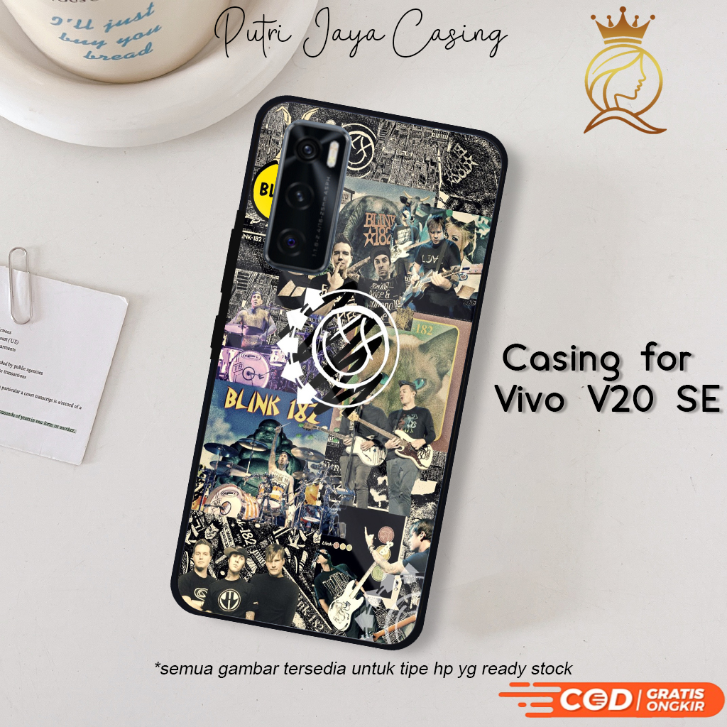 เคส Vivo V20 SE ล่าสุด AestheBlack5 เคส V20 SE Hardcase Softcase Glossy Princess Case