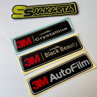 สติกเกอร์คริสตัล ลายนูน รูปสัญลักษณ์ 3 เมตร 3 เมตร สีดํา 3 เมตร