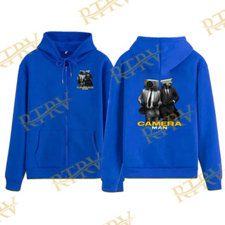 เสื้อแจ็กเก็ตกันหนาว มีซิป ลายกล้อง สําหรับเด็ก