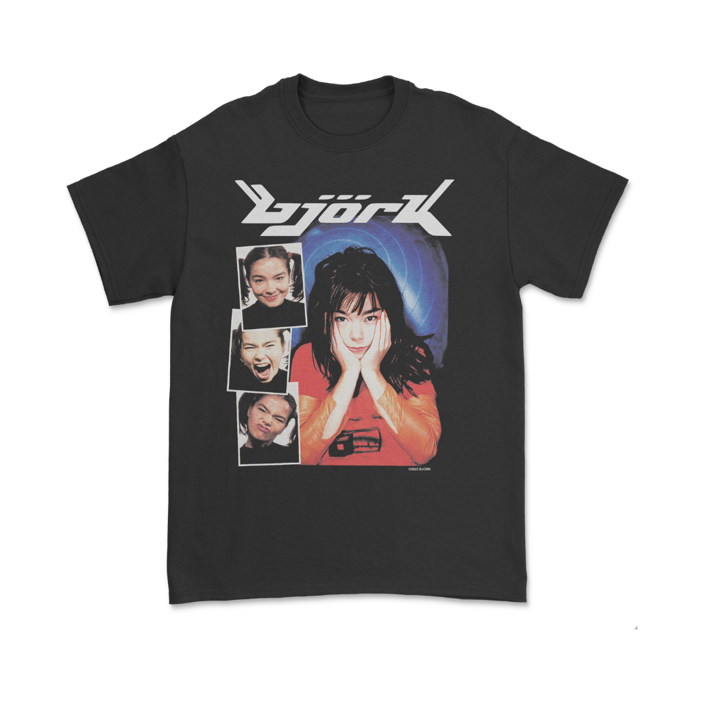 Vintage Bjork Band Shirt - European Tour 1996 Unisex Fit เสื้อยืดผู้ชายและผู้หญิง