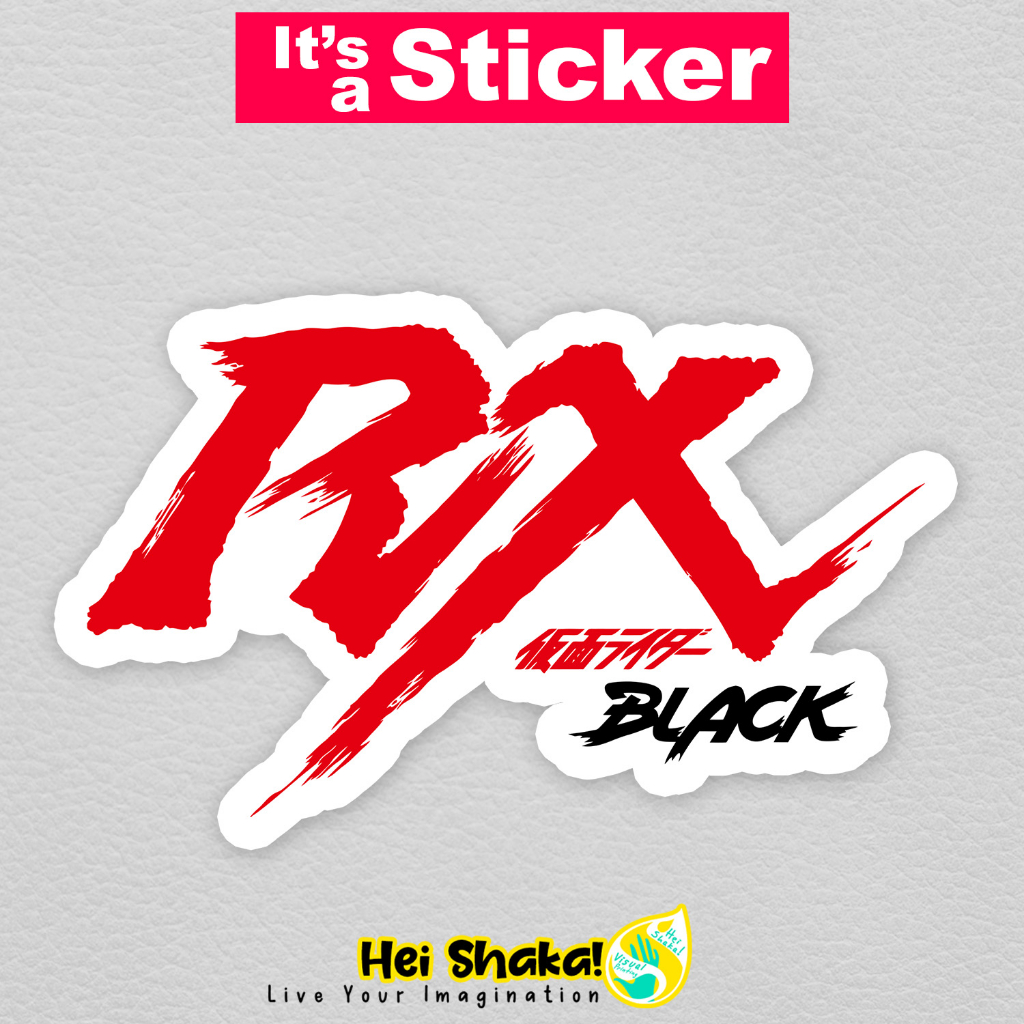 Kamen Rider RX Black Sticker Tokusatsu วัสดุไวนิลกันน้ํา