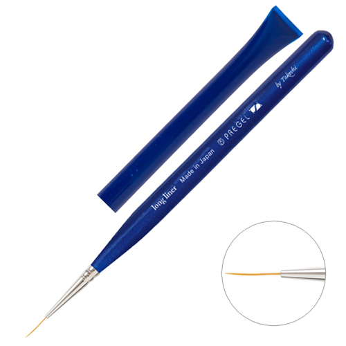Pregel SPIRIT Brush Long Liner โดย Takeshi/Liner Brush/ Japanese Premium Nail Art Brush
