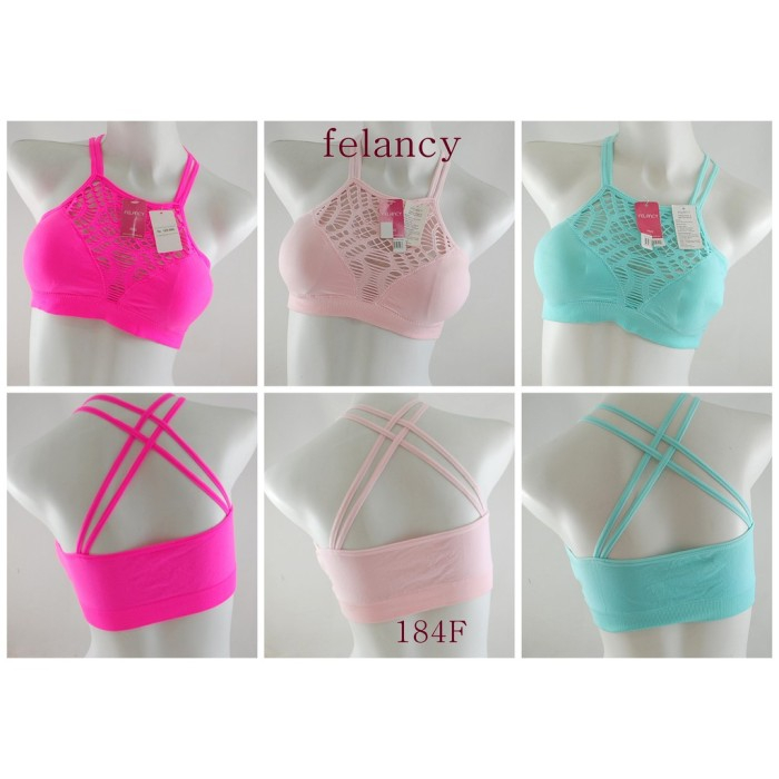 EVERYDAY WIREFREE BRA FANCY WITHOUT WIRE FELANCY SPORT BRA 184 216 SIZE ML FIT SIZE 32B 32C 32D 32E 