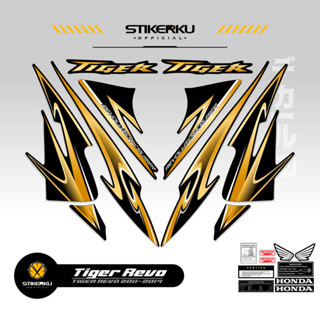 สติกเกอร์ TIGER 2000 REVO TIGER REVO สําหรับติดตกแต่งรถยนต์ TIGER REVO TIGER 2000 TIGER NEW HONDA TIGER REVO HONDA Sticker POLET NEW Design TIGER REVO Stickerkudecall MOTIF 1