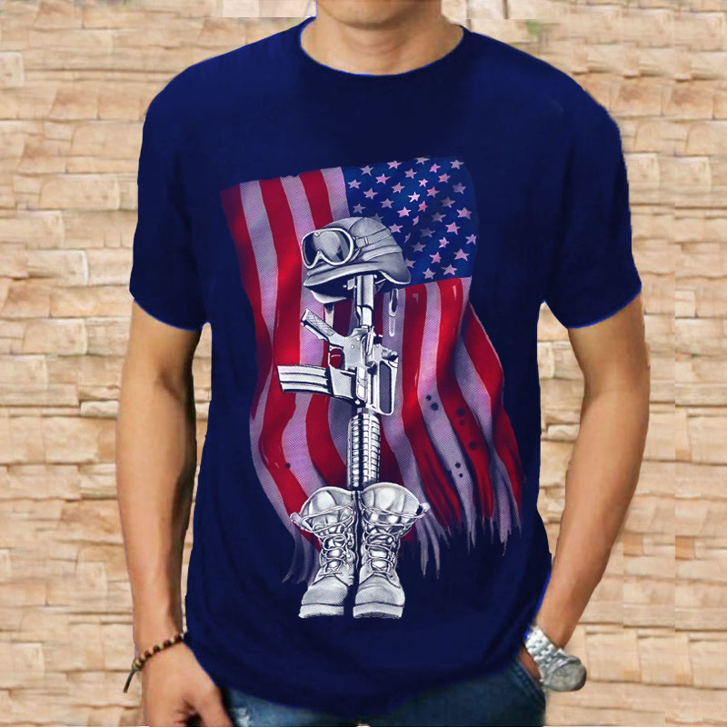 เสื้อยืดผู้ชาย American Sniper Distro พิมพ์เสื้อ Cool Teen เสื้อยืดผู้ชาย