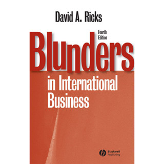 David A. Ricks - Blunders in International Business