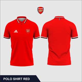 เสื้อโปโลแขนสั้น คอปก ลายโลโก้ Arsenal แบบดั้งเดิม สําหรับผู้ชาย และผู้หญิง