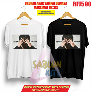 เสื้อยืด พิมพ์ลาย Seven Jungkook Fotocard RFJ590