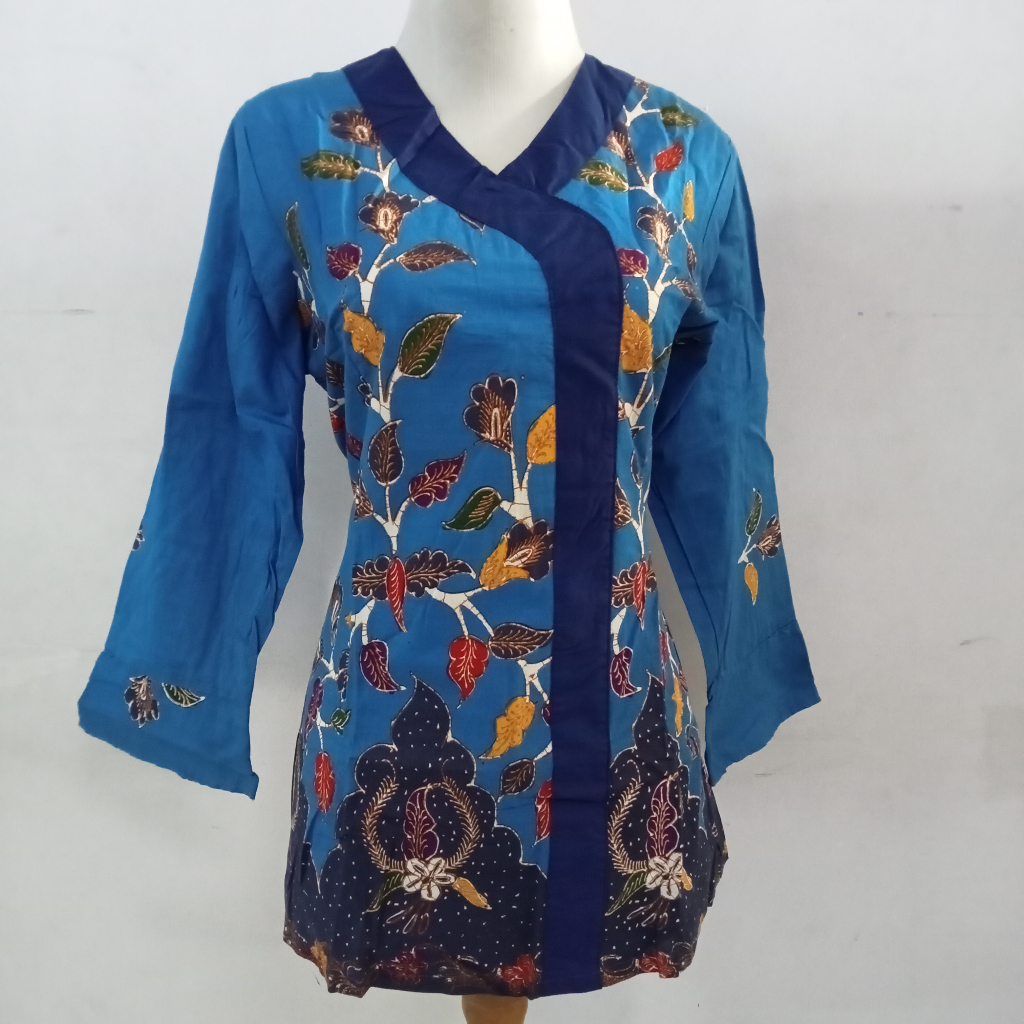 พิเศษ PREMIUM OFFICE WOMENS BATIK BLOUSE - 888MJ38 (92I)