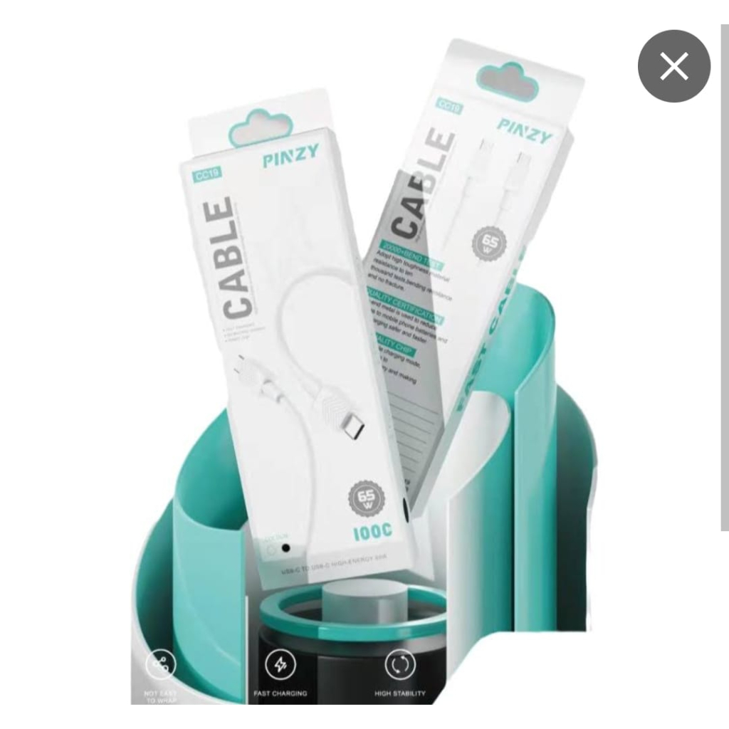 PINZY CC19 C TO C 65W SUPER CHARGE DATA CABLE