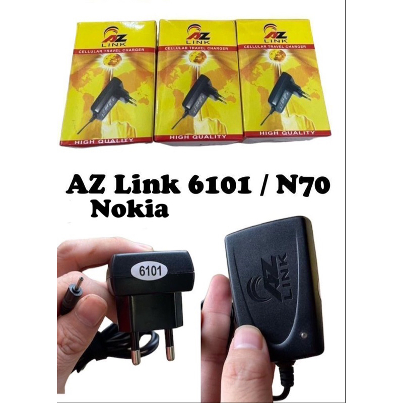 ไฮโซ ⚡️ * Travel Charger AZLink Nokia 6101 / E90 / N70 / 6300 / E71 / N73 / N95 / C3 / E63 *