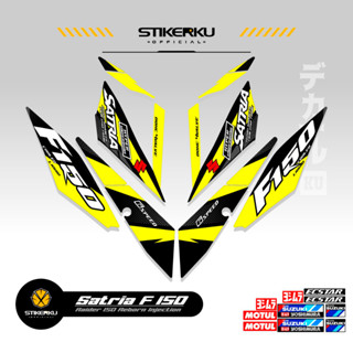 สติกเกอร์ลายทาง SATRIA FU 150 SIMPLE F150 SATRIA F150 2016-2022 STICKER STRIPING SATRIA FU R150 STOCK DECALS RIDER FI R150 SATRIA EDITION Stickerkudecall 2nd MOTIF