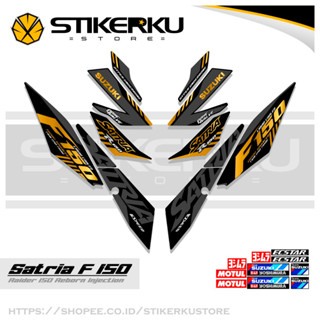 สติกเกอร์หัวฉีด SATRIA FU 150 SIMPLE F150 SATRIA F150 2016-2022 STICKER STRIPING SATRIA FU BELANG R150 STOCK DECALS RIDER FI R150 SATRIA EDITION Stickerkustore 10th MOTIF