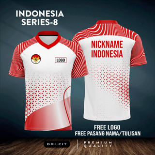 Jersey BADMINTON เสื้อยืดกีฬาแขนสั้น ลาย LARI INDONESIA SERIES-8