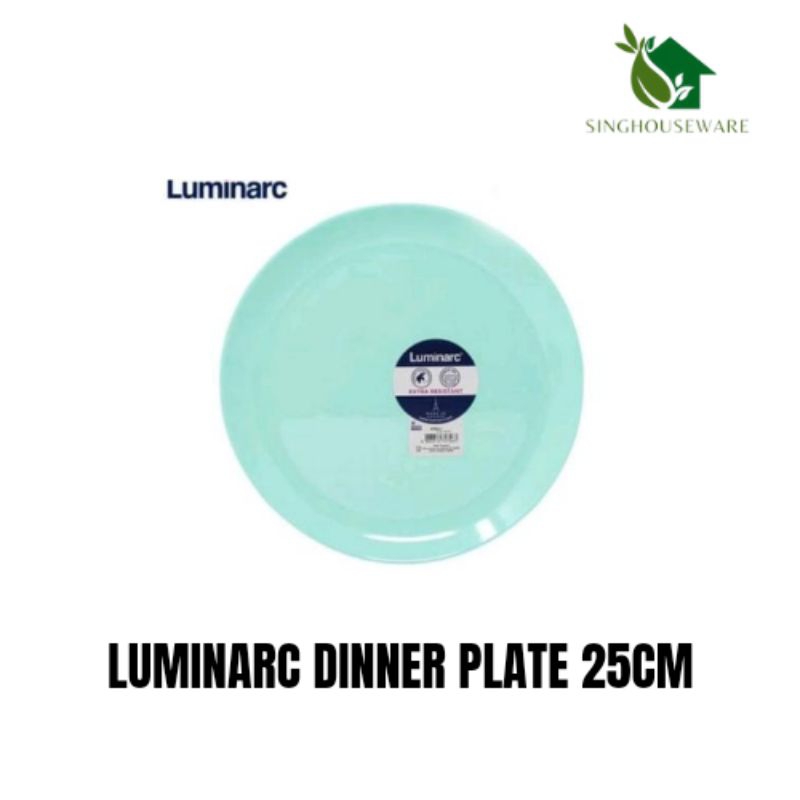 Luminarc Diwali light Turquoise จานอาหารค่ํา 25ซม./ จานอาหารค่ํา P-2611