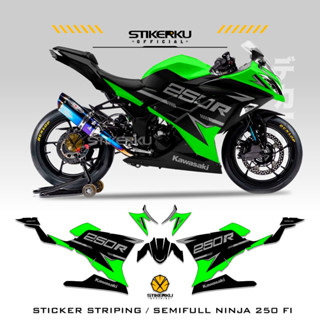 สติกเกอร์ ลายกราฟิก NINJA250 FI MOTIF 47 STICKER STOCK DECALS SEMIFULL Stickers STRIP สําหรับติดตกแต่งรถจักรยานยนต์ 2013-2017