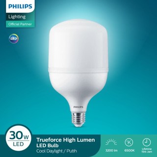 Philips Trueforce หลอดไฟ LED 30W 50W Watt TForce Core Cool Day Light สีขาว