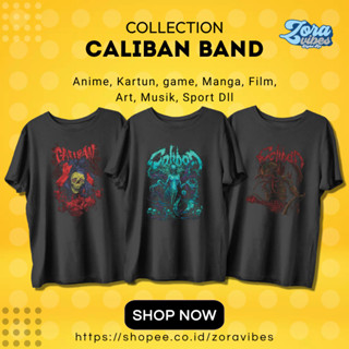 เสื้อยืด พิมพ์ลายวง Caliban Baju