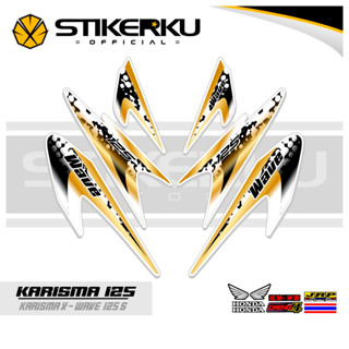 สติกเกอร์ ลาย Charisma STRIPING 125 29 MOTIF Charisma STICKER X 125 D STOCK DECALS Variations STRIKER Contemporary Charisma SIKER Unique ORI Stickersimple STRIPING Motocycle Trim WAVE 125s SUPRA Father stickerkustore