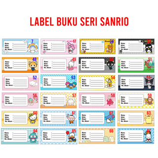 สมุดฉลากสติกเกอร์ Sanrio Series Name Sanrio สําหรับเด็กนักเรียน