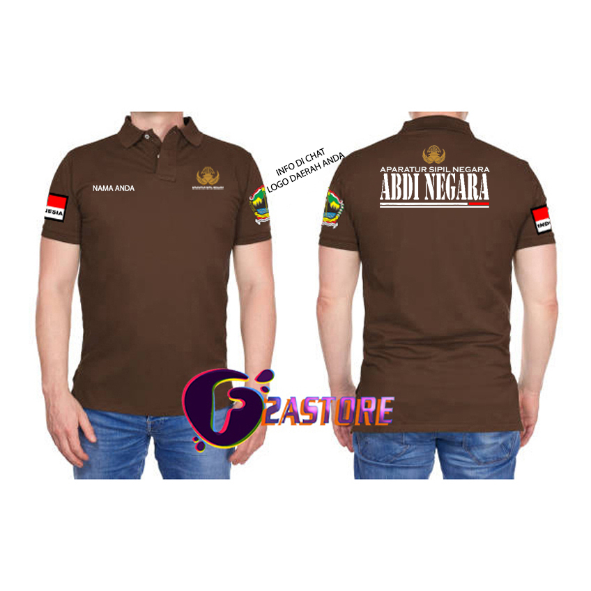 เสื้อยืดคอปกเสื้อยืดสําหรับอุปกรณ์พลเรือนหรือตัวแทนแพ่งและโลโก้ภูมิภาคฟรี - 01- A F2ASTORE