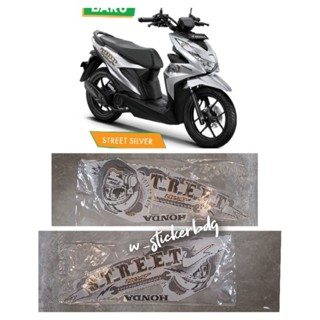 แถบติดตัวถัง สีเงิน สําหรับ Honda Beat Street 2023