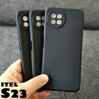 เคสนิ่ม เนื้อแมตต์ สีดํา สําหรับกล้อง iTEL S23