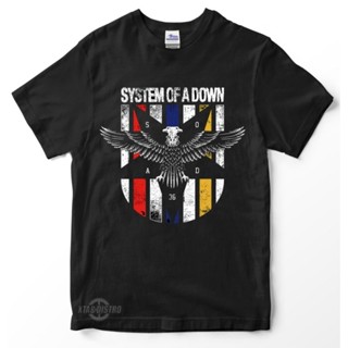 เสื้อยืด พิมพ์ลาย SYSTEM OF A DOWN EAGLE 36 Premium