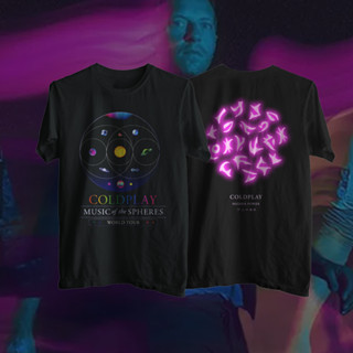 เสื้อยืด พิมพ์ลายวง Coldplay Music Of The Spheres Higher Power สําหรับผู้ชาย