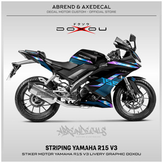 สติกเกอร์กราฟฟิค R15 V3 DOXOU สําหรับติดตกแต่งรถจักรยานยนต์ YAMAHA R15 V3 พร้อมส่ง