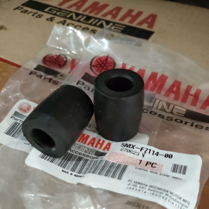 ชุด 2 ชิ้น - 5MX-F7114 RUBBER ENGINE MOUNTING MIO Stopper ขาตั้งหลัก MIO 5mx f7114 เดิมyamaha