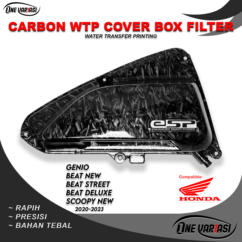 GENIO FORGED CARBON FILTER COVER / BEAT NEW CARBON FORGED BEAT DELUXE SCOOPY NEW CARBON 2020 / 2021 