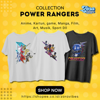 เสื้อยืด พิมพ์ลาย Power Rangers Ranger สําหรับเด็กผู้ชาย และเด็กผู้หญิง