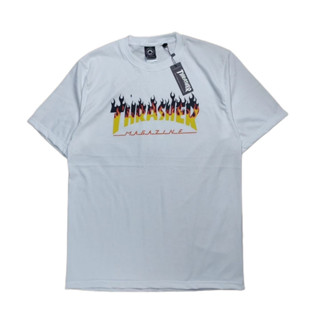 เสื้อยืด ลาย Thrasher BBQ WHITE