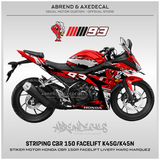 สติกเกอร์ติดรถจักรยานยนต์ CBR 150R FACELIFT LIVERY MARC MARQUEZ 93 RACING HONDA CBR 150R K45G K45N