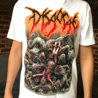 เสื้อยืด DISGORGE - Revealed In Obscurity - เสื้อเชิ้ต สีขาว