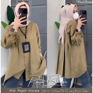 Kemeja Raisa เสื้อเบลาส์แฟชั่น พรีเมี่ยม สไตล์เกาหลี สําหรับผู้หญิงวัยรุ่น มุสลิม