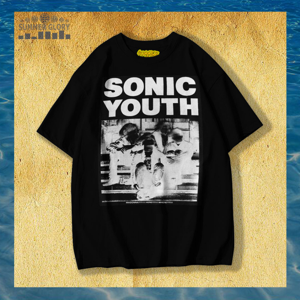 เสื้อยืด SONIC YOUTH / SONIC YOUTH BAND KAOS / BAND KAOS