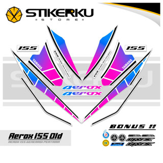 สติกเกอร์ ลาย OLD AEROX 155 VVA MOTIF OLD AEROX 155 VVA STICKER Unique AEROX 155 VVA STICKER AEROX 155 VVA STICKER STOCK DECAL LIST POLET Stickerkustore