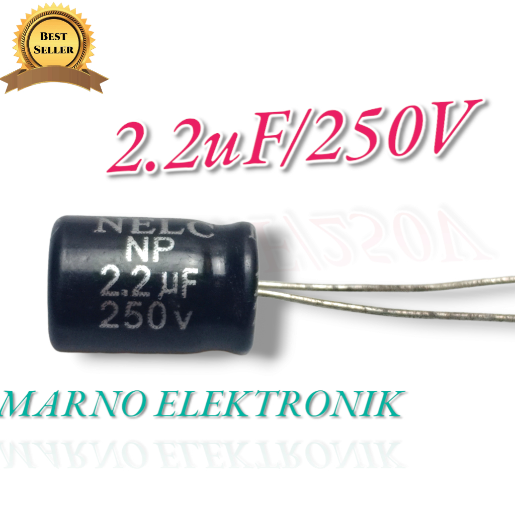 ELCO NON POLAR 2.2UF 250V 2.2 UF 250 V ต้นฉบับ