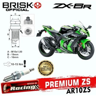 หัวเทียนพรีเมี่ยม ZS Type AR10ZS ZX-6R Klx 230