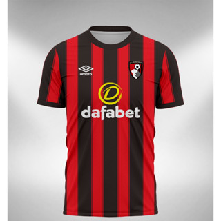 เสื้อกีฬาแขนสั้น ลายทีม Bournemouth Home 2023 2024