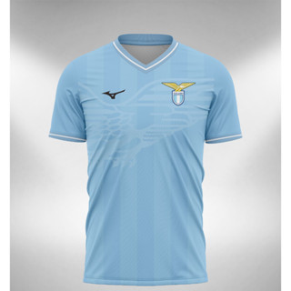 เสื้อกีฬาแขนสั้น ลายทีม Lazio Home 2023 2024