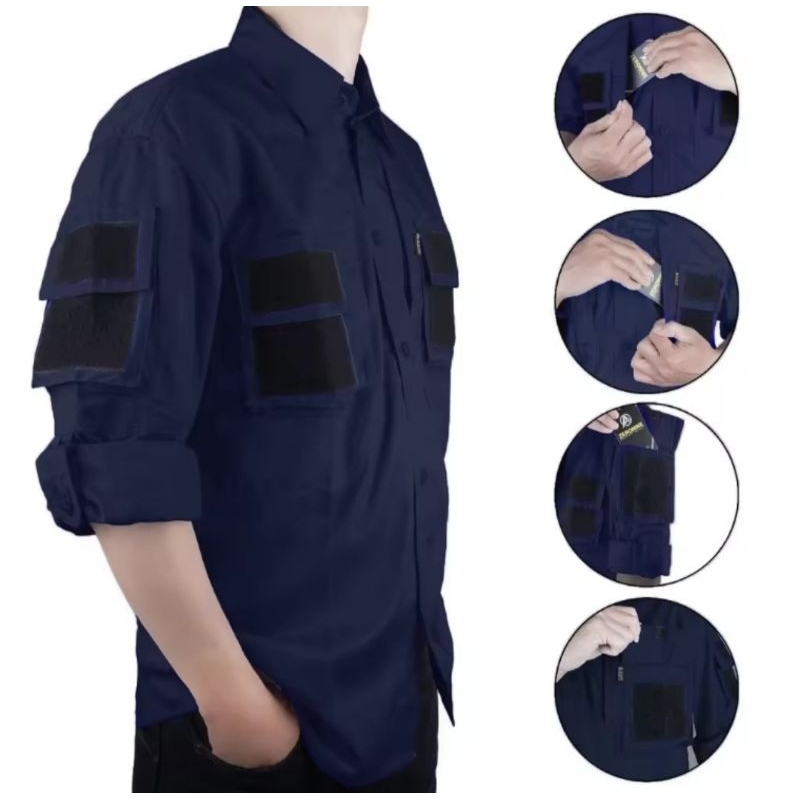 Kemeja 511 TACTICAL SHIRT- ผู้ชาย NEVY/ PDL FIELD MOTIP/PREMIUM