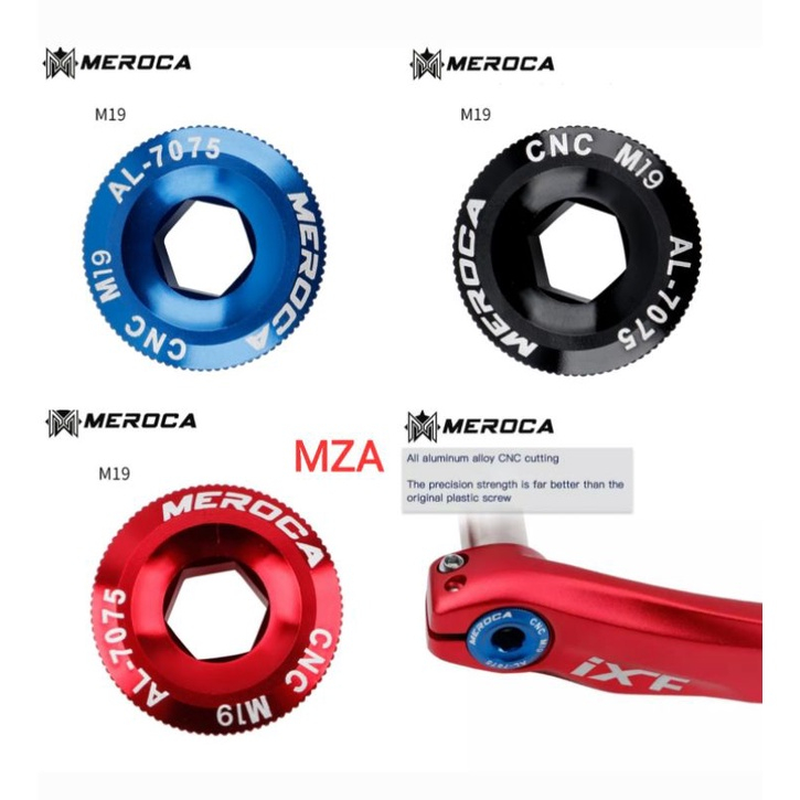 Meroca M19 Crank Arm Bolt HT2 Hollowtech Crank Bolt 2 M19 จักรยาน Crank Bolt