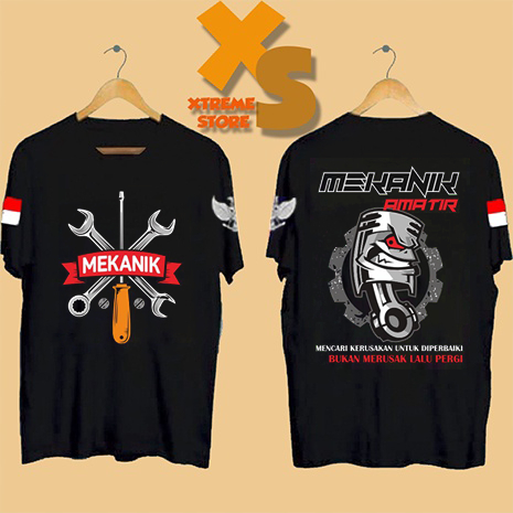 // AMATEUR MECHANIC MENS DISTRO T-SHIRT // XTREME-STORE