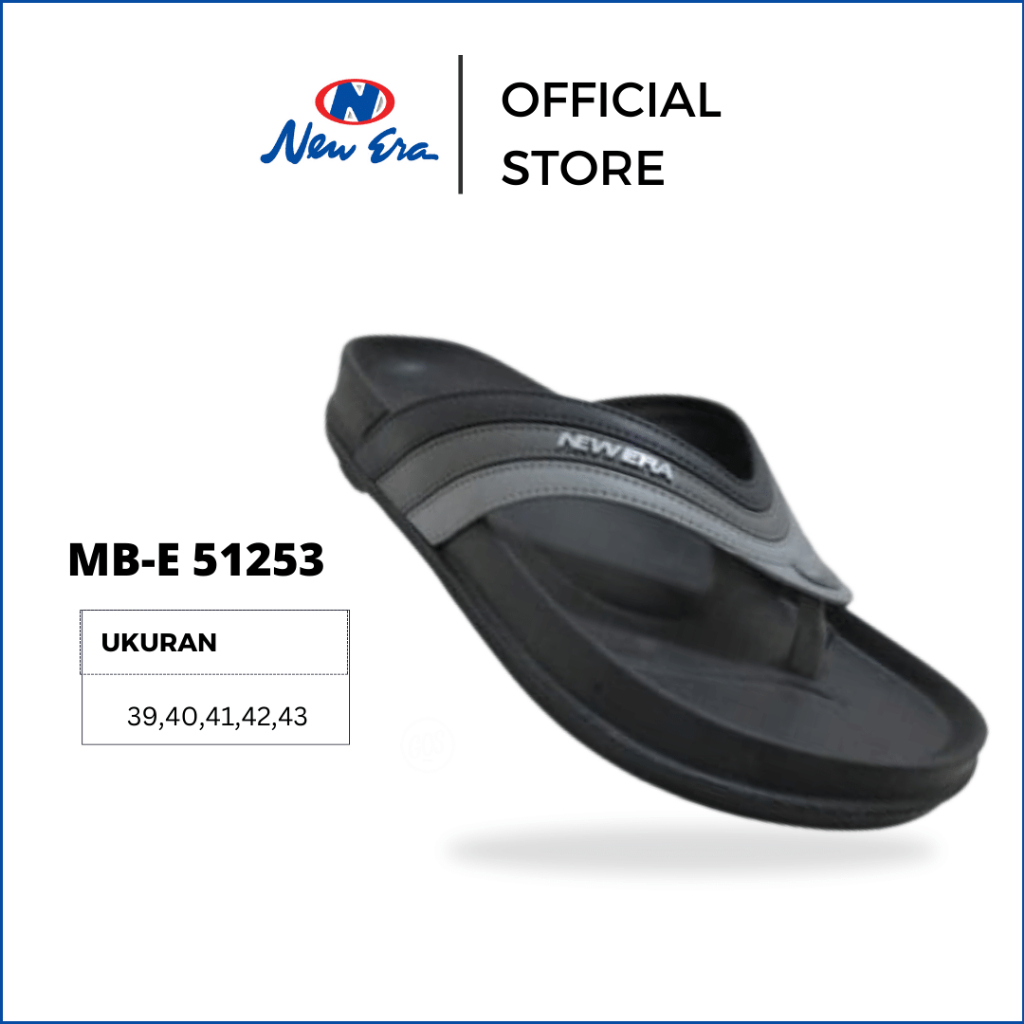 ใหม่ ERA MB 51253 Japit 3W รองเท้าแตะสําหรับผู้ใหญ่ผู้ชาย New Era Original รองเท้าแตะยาง 39-43